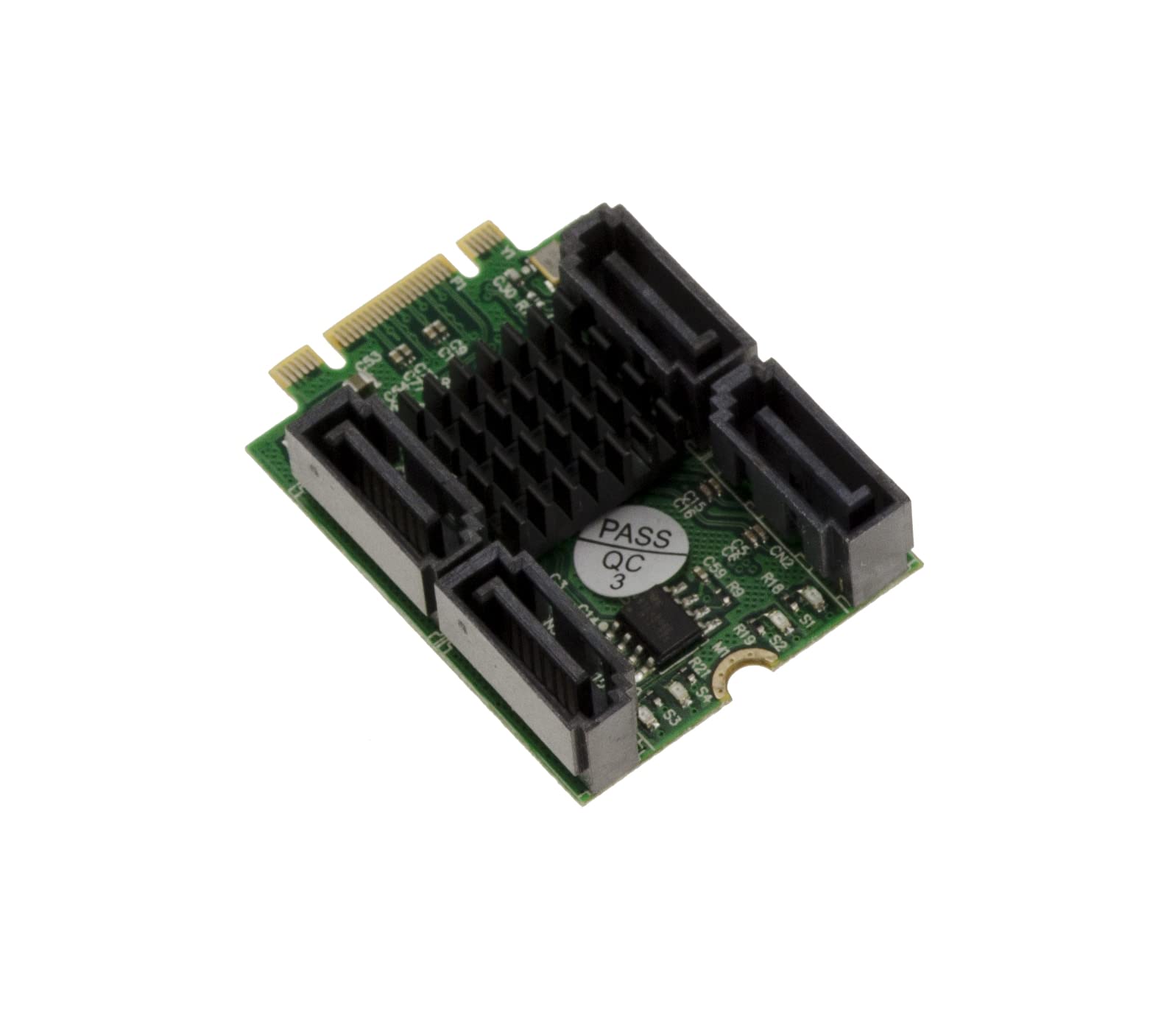KALEA-INFORMATIQUE M.2-Karte PCIe M/B+M Key 4 SATA 6G RAID 0 1 10 HYPERDUO Port Marvell 88SE9230 Chipsatz