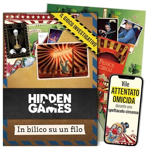 Hidden Games Luogo del Reato - Il 4&deg; caso - IN BILICO SU UN FILO - Gioco realistico su una scena del crimine, gioco emozionante in cui impersonate un detective, in lingua italiana