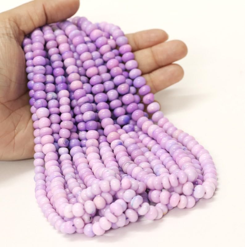 Perles en opale rose violette pour fabriquer un cadeau personnalisé inoubliable