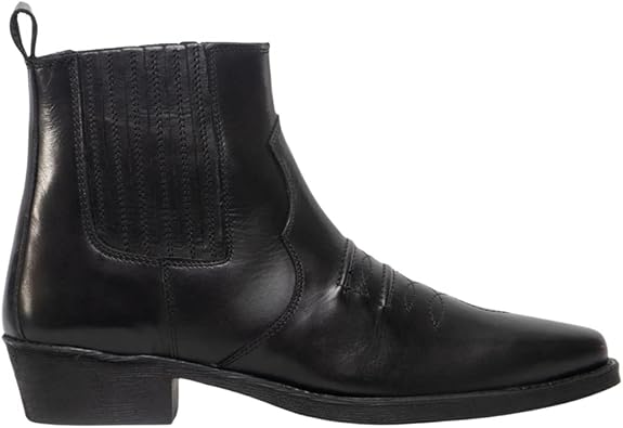 Gringos Cowboy Ankle Leather Boots Distressed