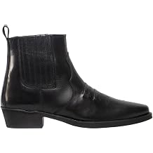 Gringos Cowboy Ankle Leather Boots Distressed