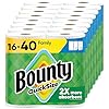 Bounty Paper Towels Quick Size, White, 16 Family Rolls = 40 Regular Rolls