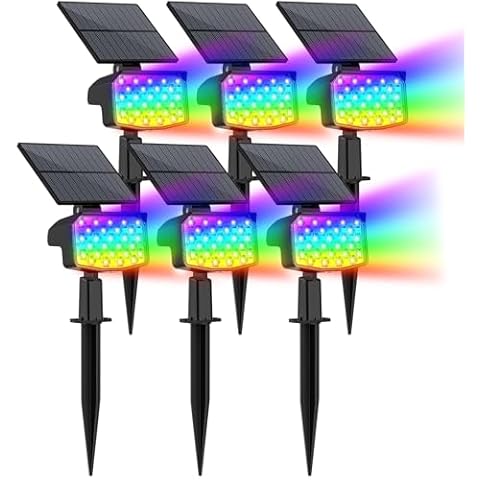 WELALO Solar Color Changing Spot Lights Outdoor 12 Pack Cover