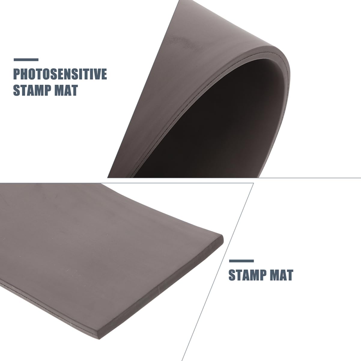 Gadpiparty 2 Stück Photosensitive Stempelmatte für Vielseitige Anwendungen Langlebige und Elastische Stempelunterlage für Präzises Drucken von und Stempeln Lösung für und Profiprojekte