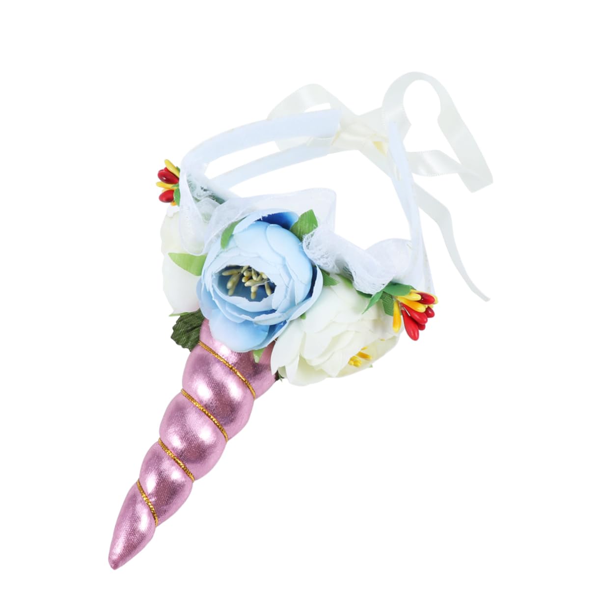 HOUDERCO Funny Unicorn Pet Hat for Dogs and Cats Pink Horn for Parties and Cosplay Comfortable Cloth Material Adorable Design for Pets for Halloween and Birthdays