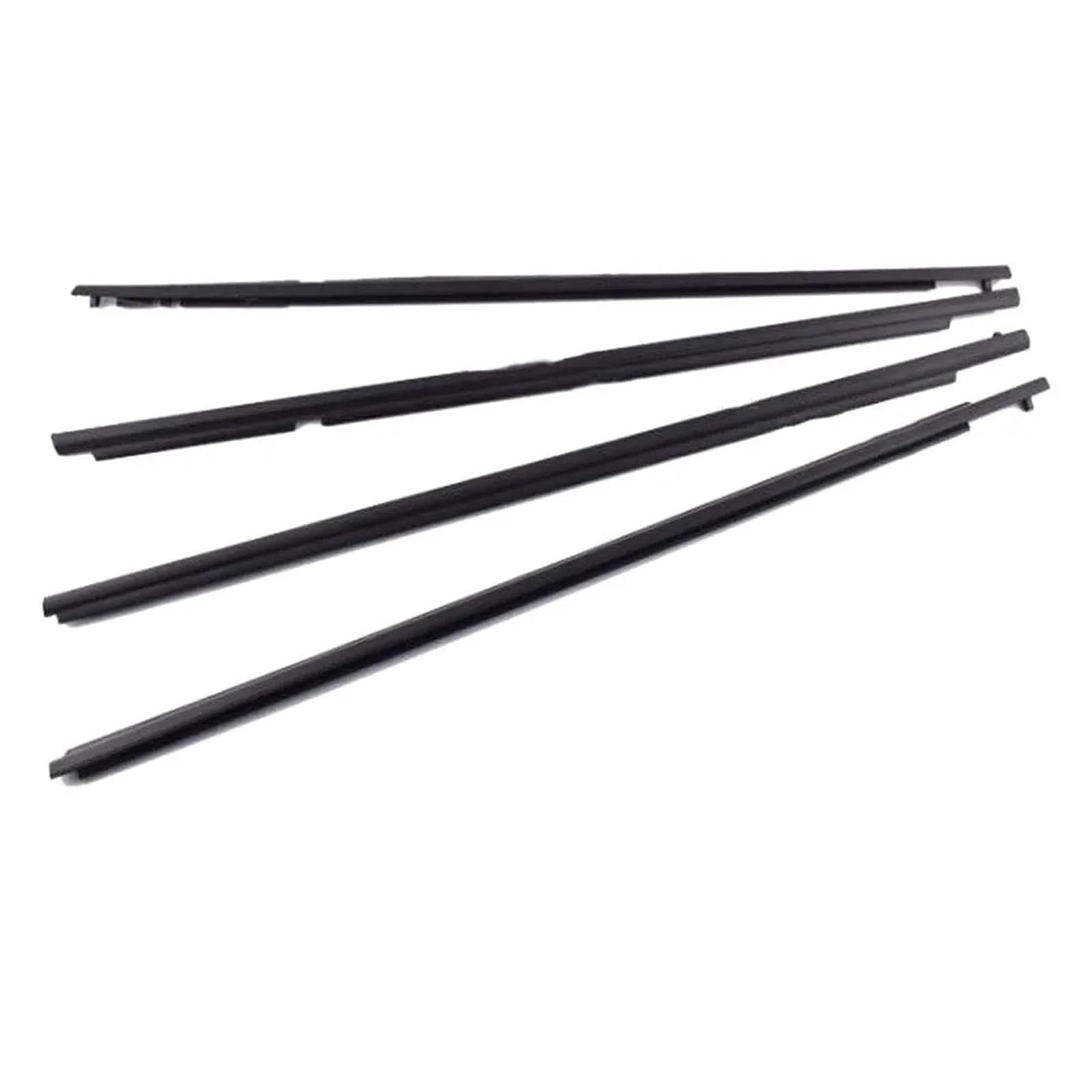 Nhabxgds Black Car Door Protectors Fit For Corolla 2007-2013 Exterior Car Door Window Weatherstrips Seal Belt Trim Styling Molding Accessories 4Pc Seal Strip(Black)
