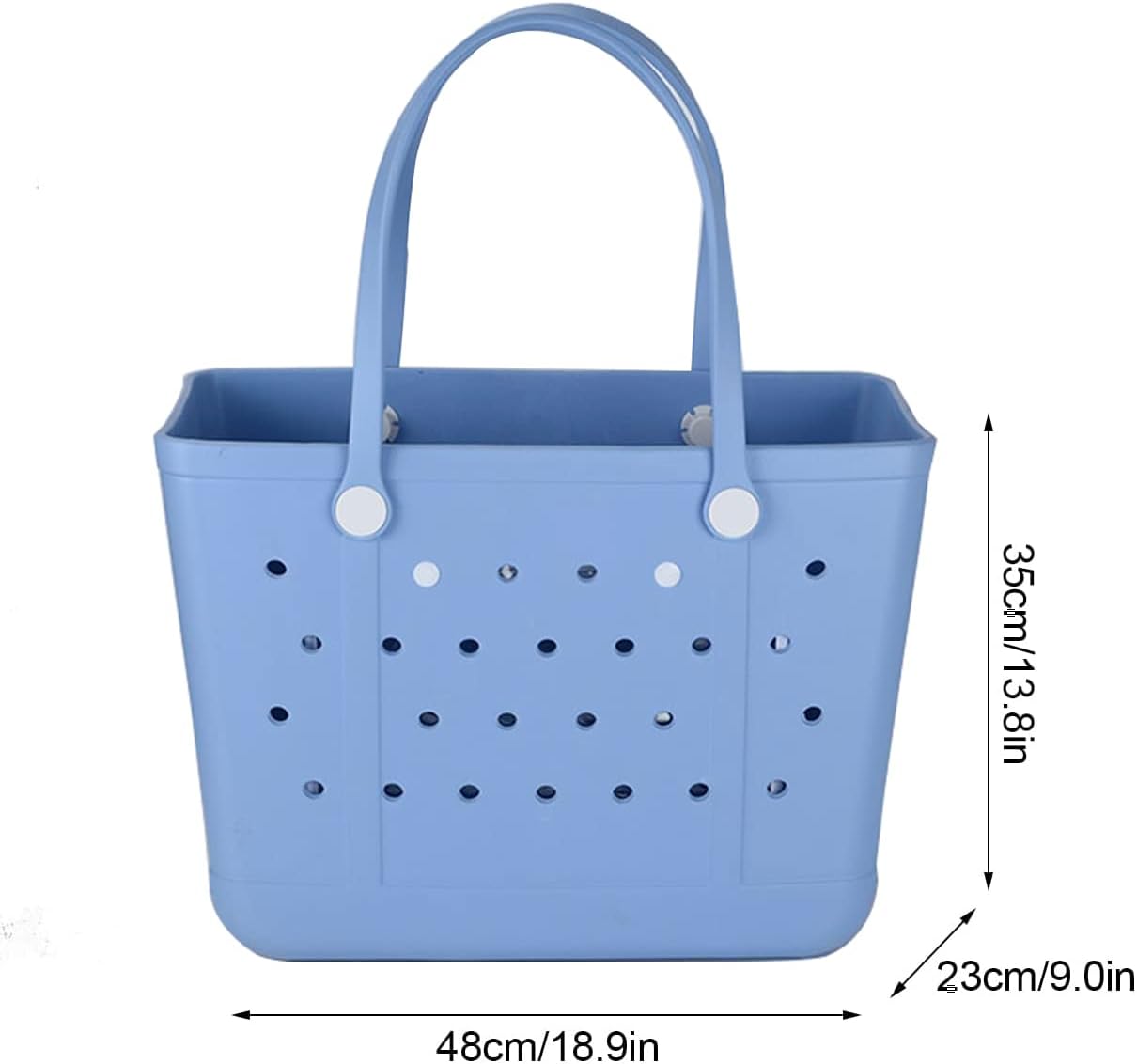 Beach Bag, Waterproof Beach Tote, Rubber XL Tote Bag, Washable and Durable Open Handbag for Boat Pool Sports - Image 5