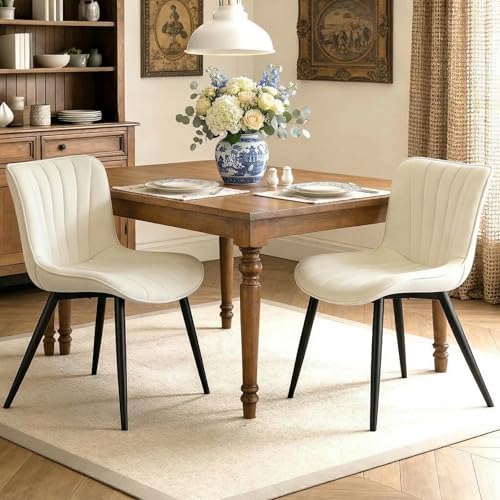 Hellove Lot de 2 Chaise Salle a Manger en Velours, Chaise Cuisine Scandinave, Moderne Vintage Dining Chairs avec Pieds en Métal Rembourrée pour Cuisine...
