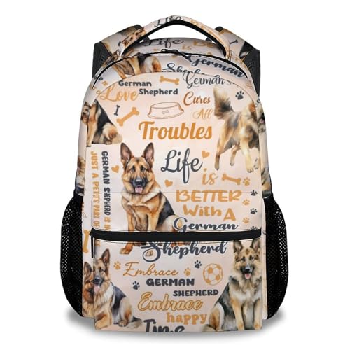 Mercuryelf Girls' Dog Backpack, 17-Inch School & Travel Bag
