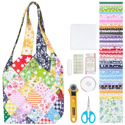 WEBEEDY DIY Small Bag Quilted Kit Square Pattern...