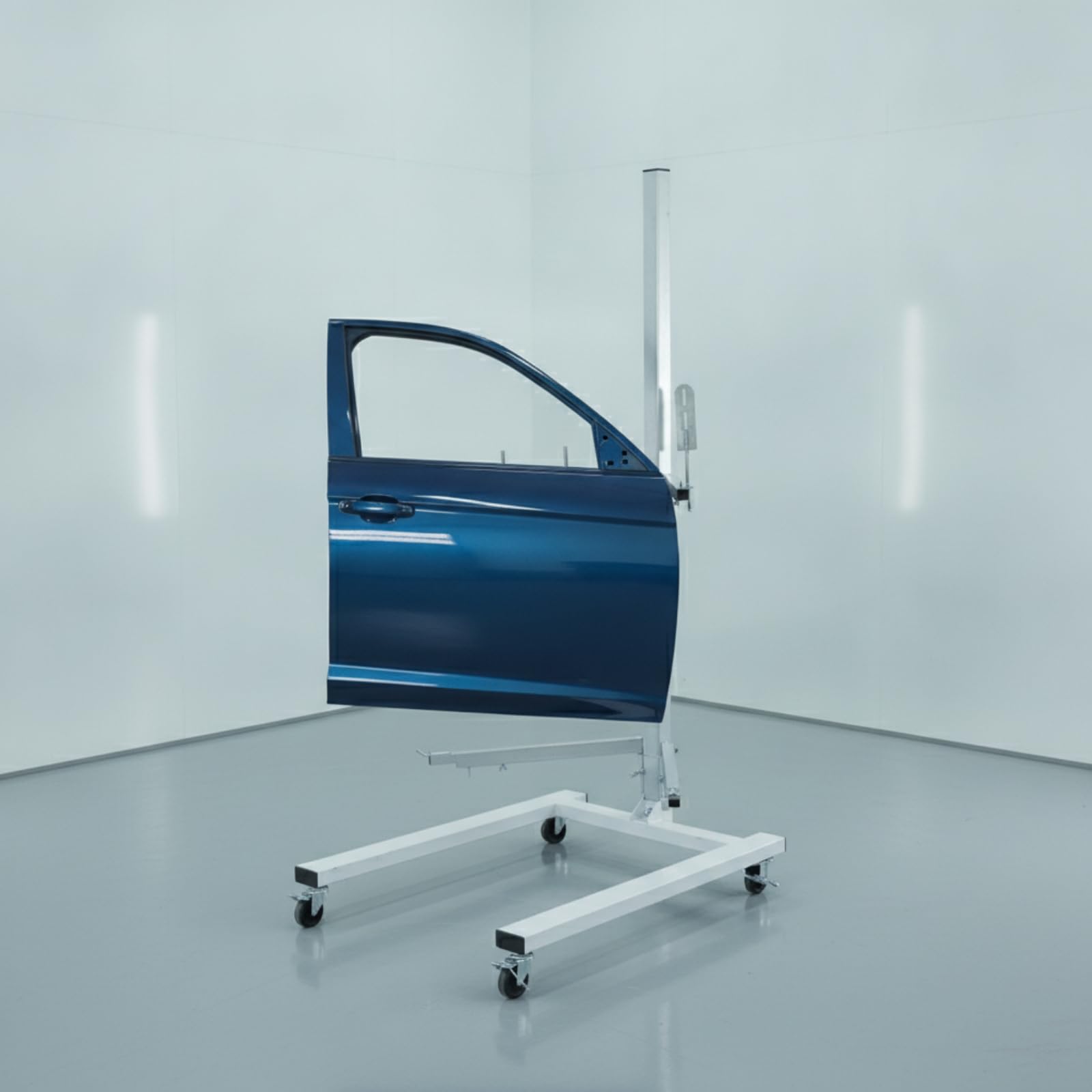 Qianly Cavalletto Regolabile con Ruote Telescopico Supporto Mobile per Carrozzieri, Meccanici, Carrozzeria