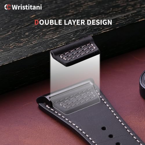 Image of Wristitani Leather Strap for Samsung Galaxy Watch Ultra /9 /8 /7 /6 /5 /4