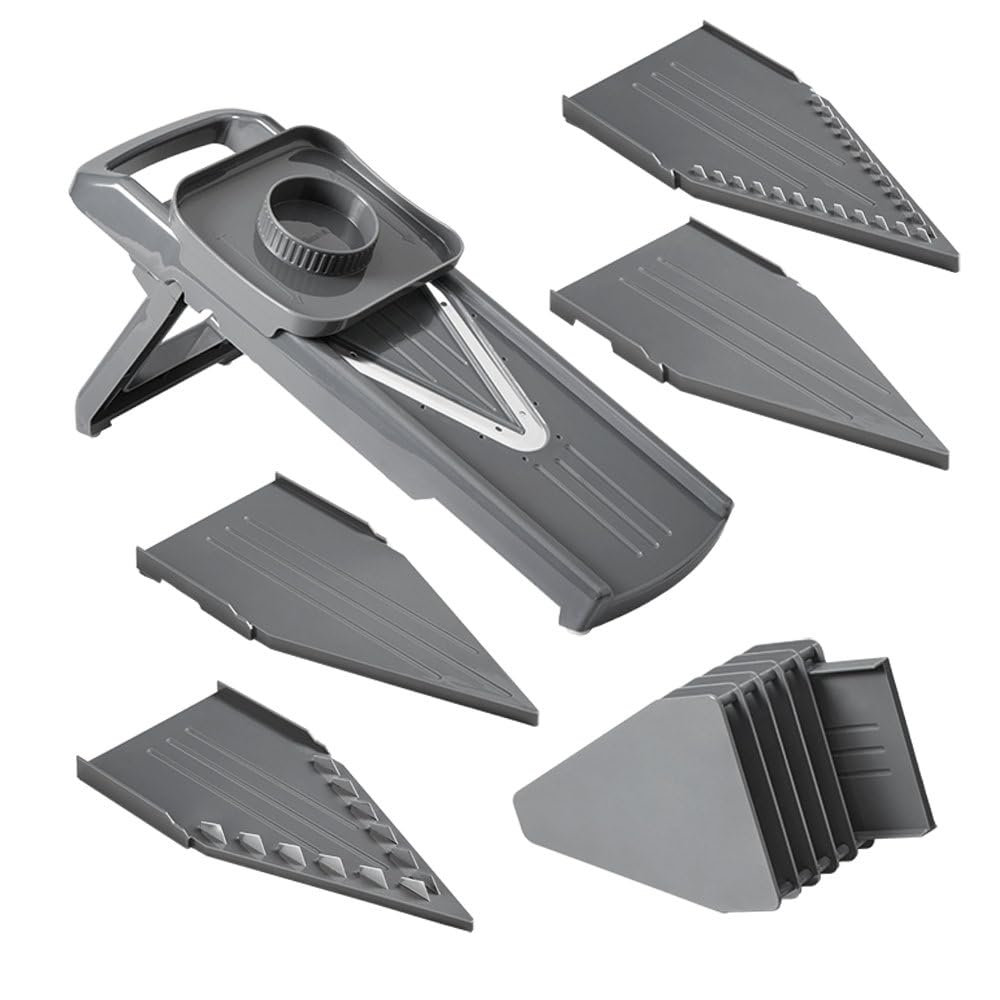 Metaltex Slice-V Universal Grater V Slicer with 5 Inserts and Finger Guard