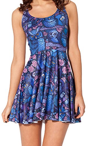 Image of Sister Amy Printed Elastic Sleeveless Shaping Breathable Camisole Skater Dress
