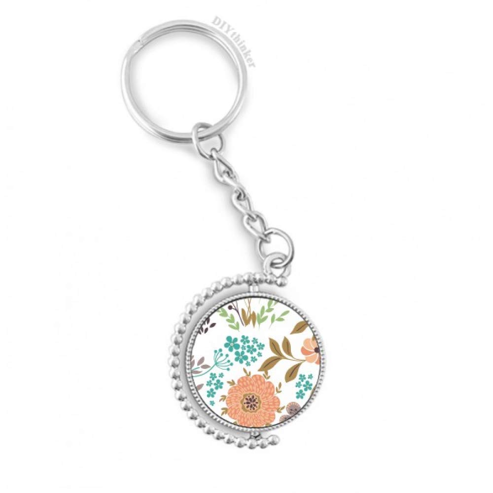 Llavero giratorio para llaves cadena anillo de flor de sol 4