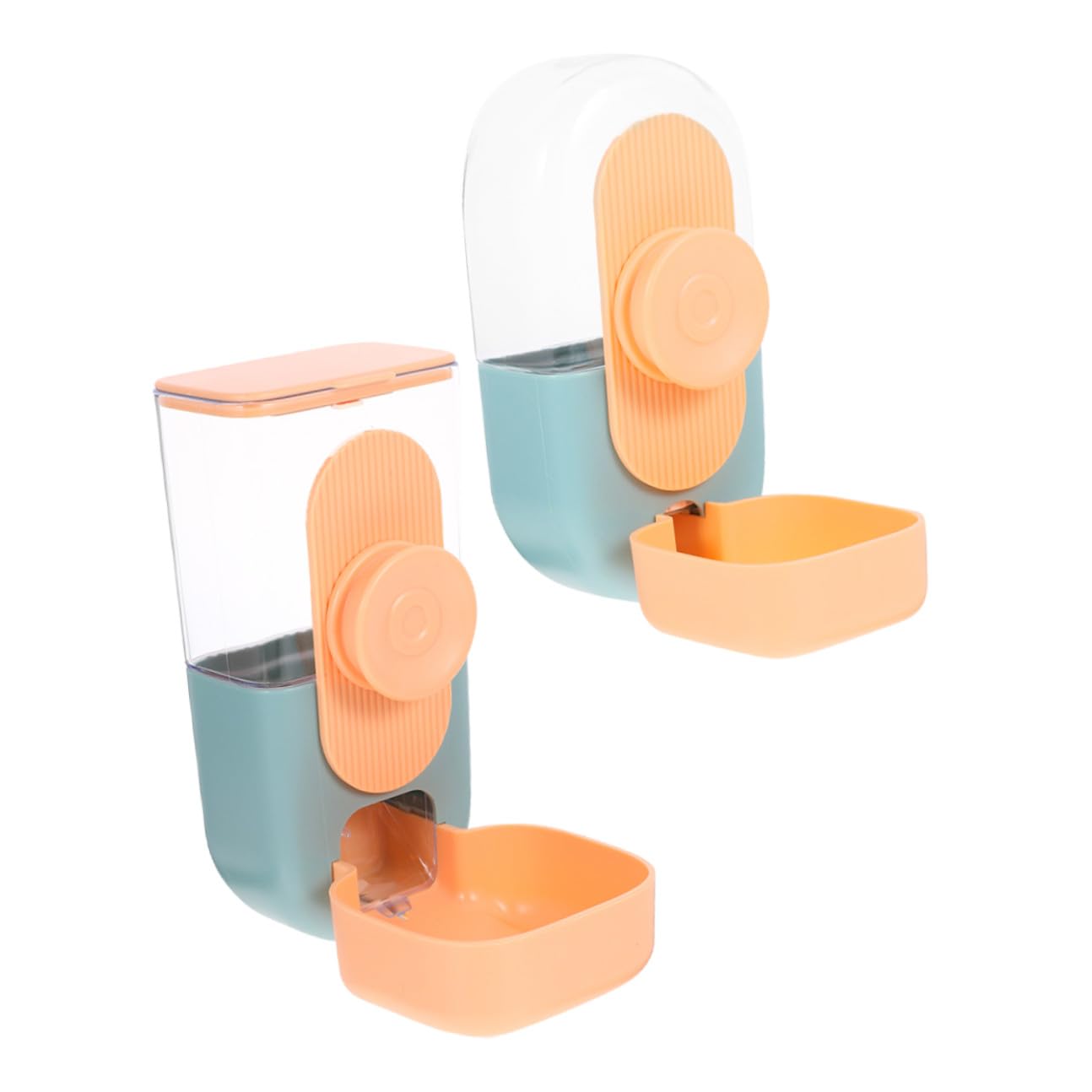 Distributore Automatico di Cibo e Acqua Sospeso 2 Pezzi Plastico | Pet e Cavia, Capacità Ampia, Uso Domestico, Alimentazione Quotidiana e Distribuzione Automatica