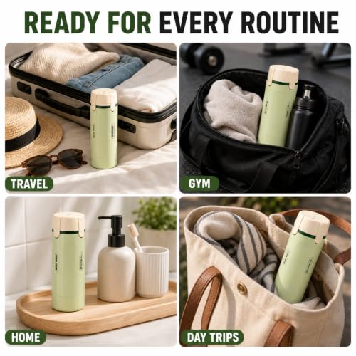 Image of 4 in 1 Travel Bottles for Toiletries, TSA Approved Leak Proof Refillable Travel Containers, 4x30ml Travel Bottles for Shampoo, Oil, Lotion, Body Wash, Travel Accessories Kit for Women & Men