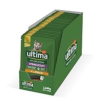 Ultima Cibo Umido per Gatti Fit & Delicious con Pollo: 24 Buste da 85g