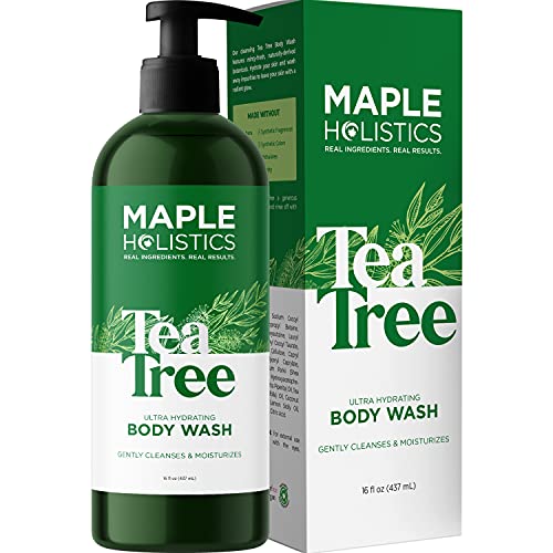 Tea Tree Oil Body Wash - Moisturizing Body Wash for Women and Men Body Wash for Dry Skin - Women and Mens Body Soap - Shower Gel Body Wash for Women and Men with Tea Tree Essential Oil for Skin Care