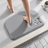 AMOAMI-Memory Foam Bath Mat - Bath Rugs Non Slip Washable Bathroom Rugs for Bathroom Mats and Rugs for Bathroom Floor Mat Soft Bath Rugs for Bathroom (Grey, 16' x 24')