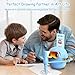 Custer's Night Drawing Robot for Kids - Montessori Painting Toys for 3 4 5 6 7 8 Year Old, Voice Interactive Educational Drawing Machine with 100 Cards,12 Colorful Pens & Music-Gift for Boys Girls B
