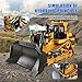 voltenick 9 Channel Metal RC Bulldozer - with Lights and Sounds, RC Kids Construction Toys, Tracked Tractor Toys, Boys 3+, Kids Birthday Gifts, Ages 3-12+