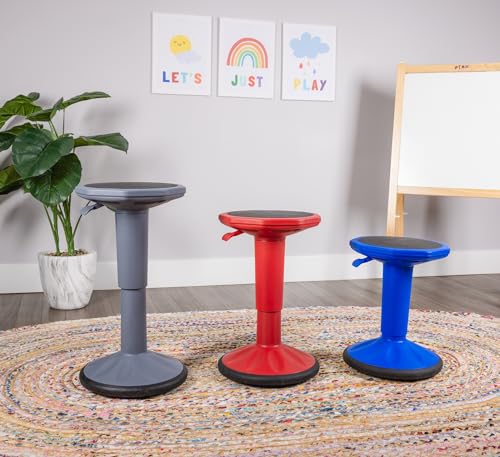 Image of Adjustable Wobble Stool - Wobble Chair Middle and High School Students - Flexible Seating for Classrooms - Adjusts from 17 inch - 23 inch