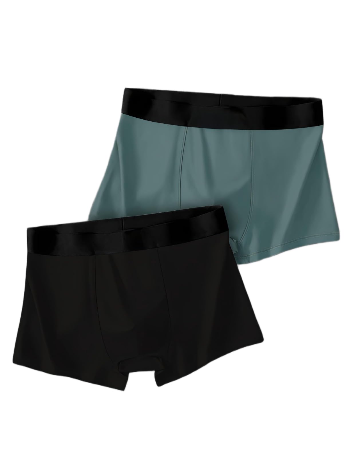 Men's Lightweight Nylon Trunks Comfortable Stretch Fit Breathable Everyday Innerwear Pack of 2-picture-14