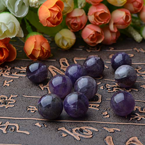 Junhan 20Pcs Chakra Gemstone Sphere Collection 16Mm Healing Reiki Decor Crystal Quartz Stone Balls Beads #TOP4