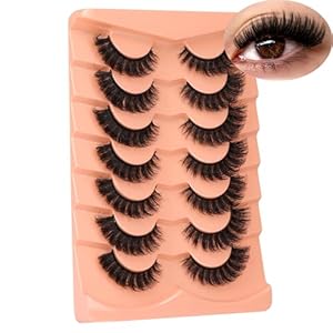 False Eyelashes Full Mink Lashes Lo...