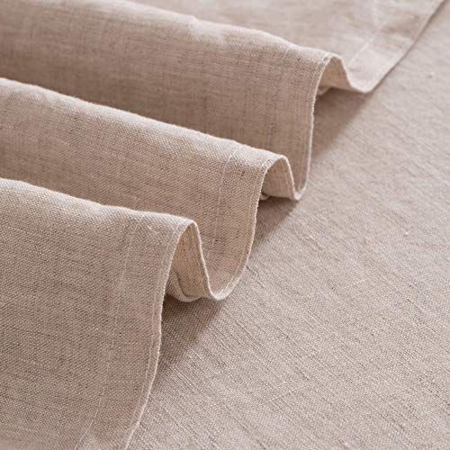 ATLINIA 100% Linen Pillowcases Set of 2, Oatmeal Natural Pillowcases, Standard Size Pillowcases 20\'\' x 26\'\', Prewashed Soft Cooling Pillow Cases, Overlap Linen Pillow Shams 2 Pieces - Thumbnail 4