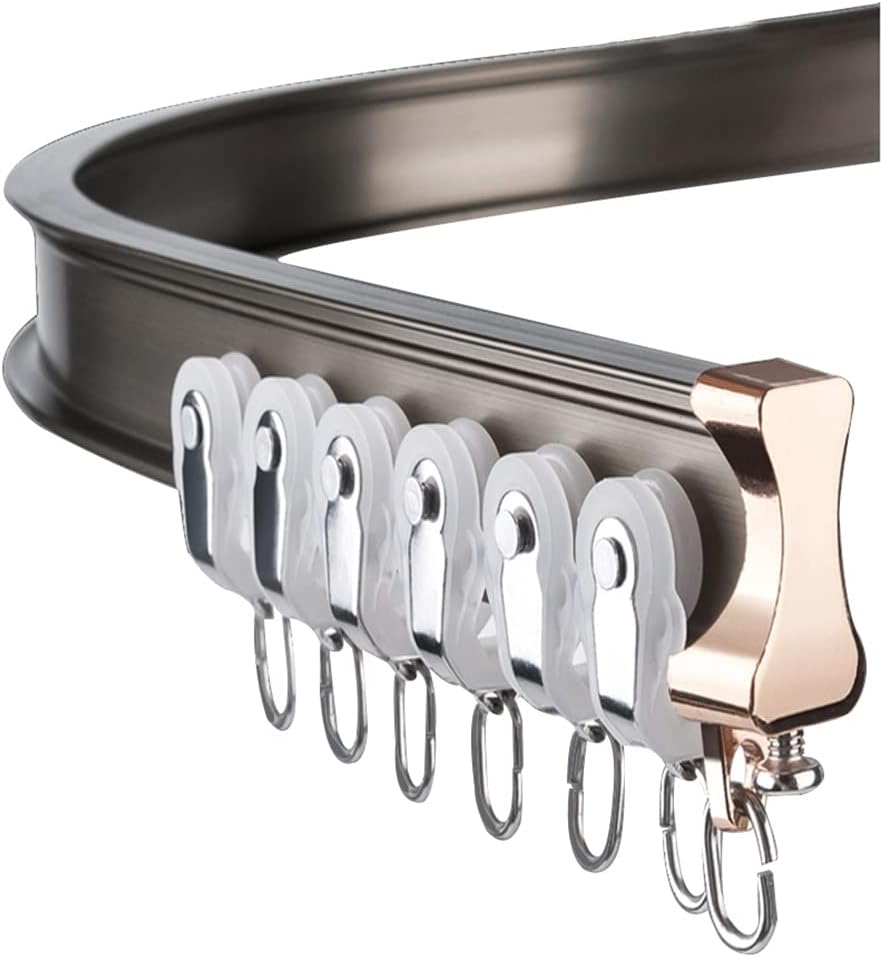 Amazon.com: Ceiling Curtain Track, Flexible Bendable Curved Ceiling ...