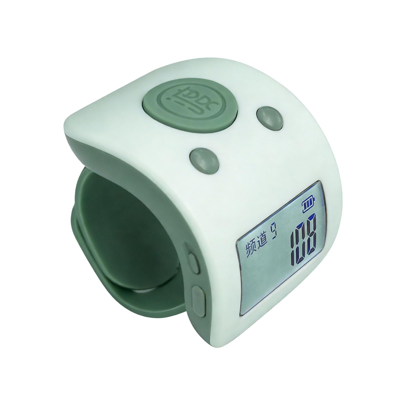 Alloneslife Green Rechargeable 9-Track Counting Device Featuring Bright Screen & Easy Carry Box For Multiple Tasks Rechargeable Hand Count Counter