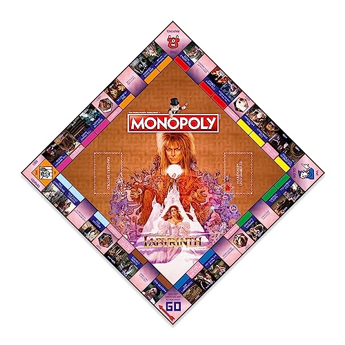 Monopoly Winning Moves - Jeu de société de labyrinthe - Goblin King explore le labyrinthe de Jim Henson avec David Bowie, avance vers Goblin City et The Staircase Room, cadeau pour enfants à partir de – Image 4