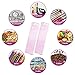 100 Pcs Resealable Packaging Bags, Transparent Pink Ziplock Packaging Storage Bags for Pen, Jewelry, Lip Gloss, Sticker, Lash, Candy, Snack, Food (2.56x9.44 Inches Transparent Pink)
