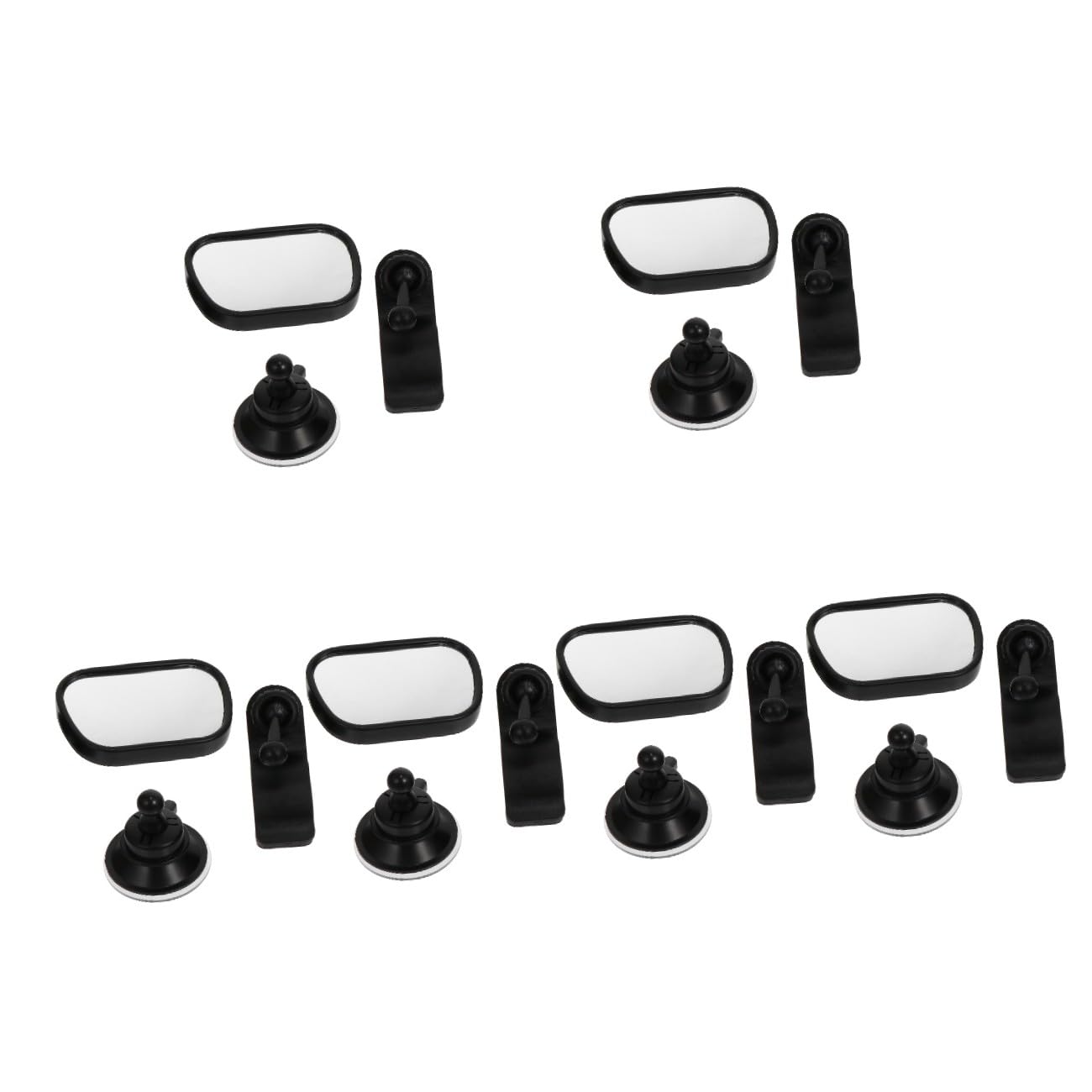 Yardwe 6 Ensembles Rétroviseur Voiture Incassable pour Siège Arrière Miroir Garçon Fille Sécurisé avec Fixation Clip Observation Garçon Fille et Durable Installation Facile