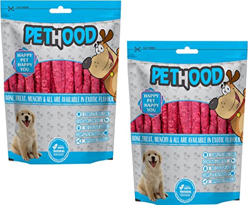 Image of Mutton Chew Sticks 400g Pack (Buy 1 Get 1 Free) | Crunchy Dog Snack | Nutritious Pet Treat | Flavourful Training Reward | Dental Health Support | for Puppies & Adult Canines