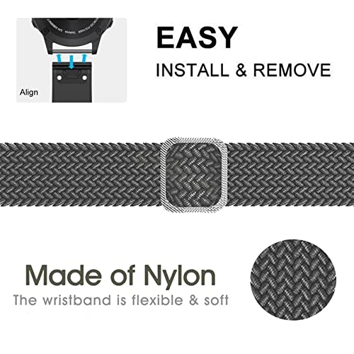 GXFCUK Pulseira de pulso esportiva de nylon 26 22 mm para Garmin Fenix 7 Fenix 7X Easy Fit Quick Rel