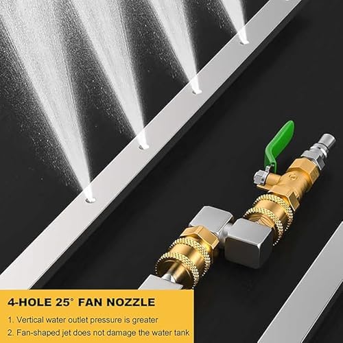 High Pressure Radiator Cleaning Wand - 120cm Dual Function Water Blowing & Cleaning Tool for Car Radiator & Auto Water Tank Maintenance, Efficient Radiator Care Device