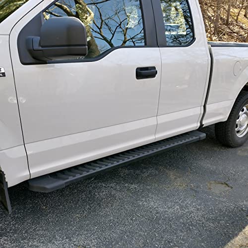 Comnova Pair Running Board Nerf Bar Compatible With 2015-2023 Ford F150 Super Cab（3/4 Size Rear Doors） Rocker Slider Side Steps,Width 6 Inches V Style.with Oe Style Brackets… #TOP1