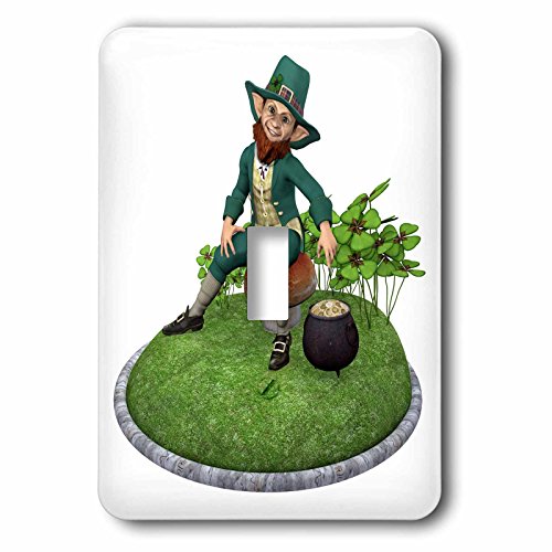 Interruptor de palanca único para salones temáticos con diseño de duende irlandés 2