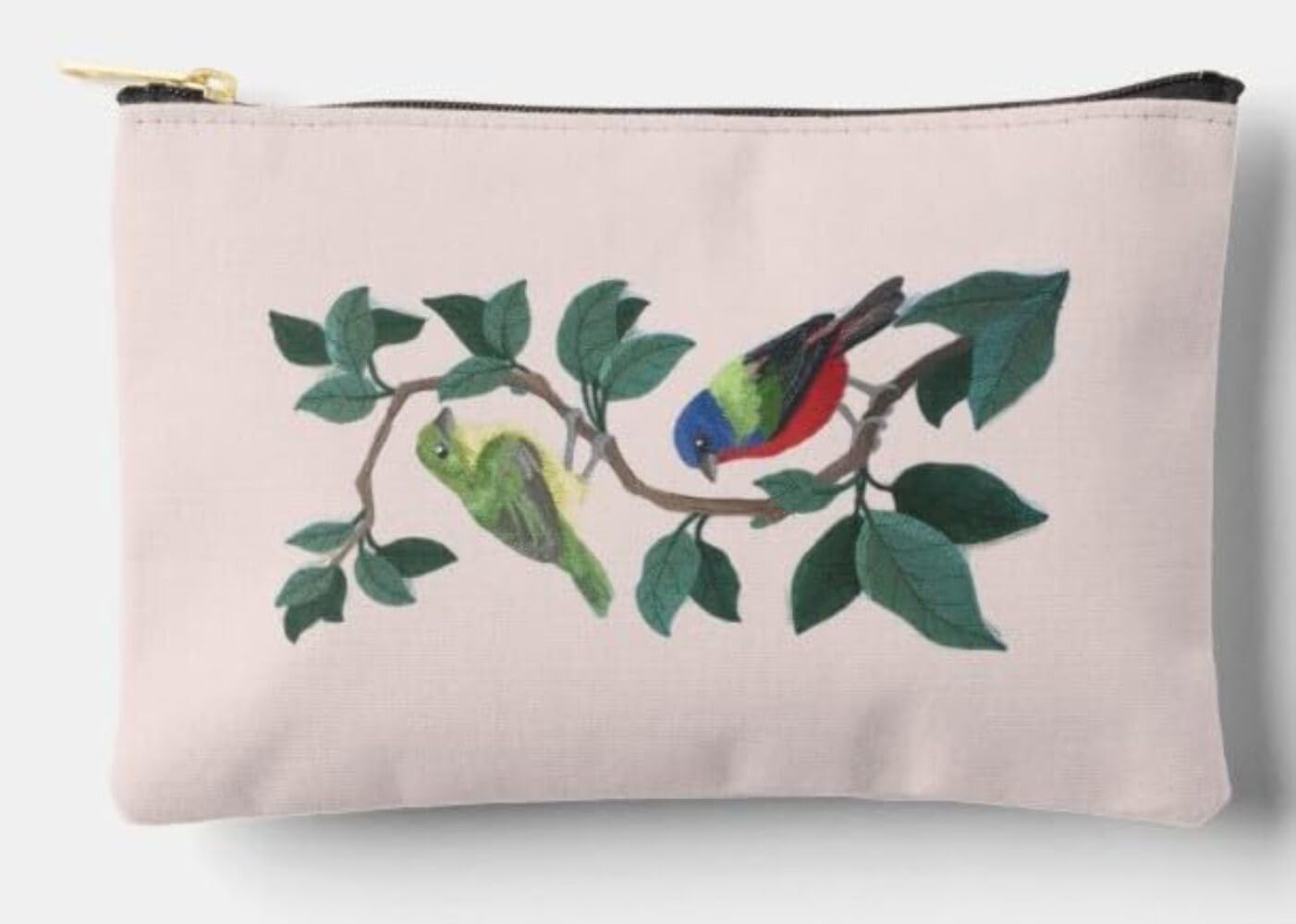 Nature Weaved in Threads, Amazing Birds Kingdom [Painted Bunting Panel ] [Custom and Unique] Embroidered Iron on/Sew Patch [11.74" 6.09"] [Made in USA