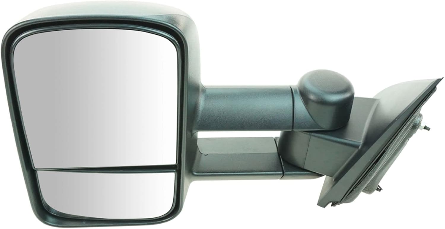 Trail Ridge Towing Mirror Manual Textured Black Driver Left LH for Chevy GMC