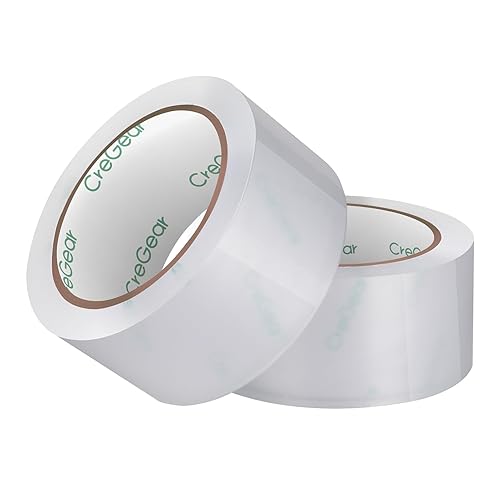 Cinta de embalaje resistente, 2.7 mil, 1.88 pulgadas x 60 yardas por rollo, ultra fuerte, repuestos para envíos de embalaje, almacenamiento y envío,