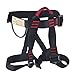 Climbing Harness, Oumers Safe Seat Belts for Mountaineering Tree Climbing Outdoor Training Caving Rock Climbing Rappelling Equip - Half Body Guide Harness Protect Waist Safety Harness for Women Man