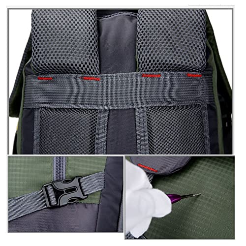 Mochila impermeable de senderismo 35L para niños negra miniatura 3