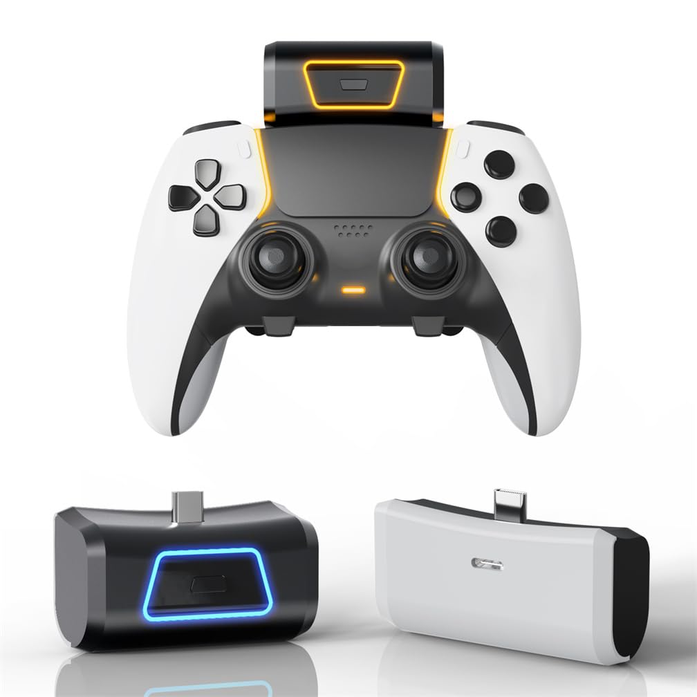 Batteria ricaricabile per caricabatterie wireless, ricarica rapida e alta capacità per controller gamepad