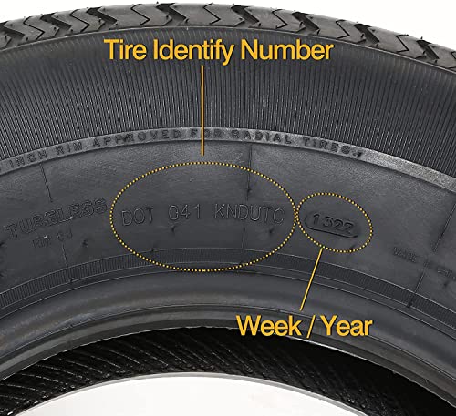 Durun DOT 041 KNDUTC Set Of 4 Durun St225/75R15 Radial Trailer Tire, St225-75R15 St 225/75R15, 10 Ply Load Range E thumb #3
