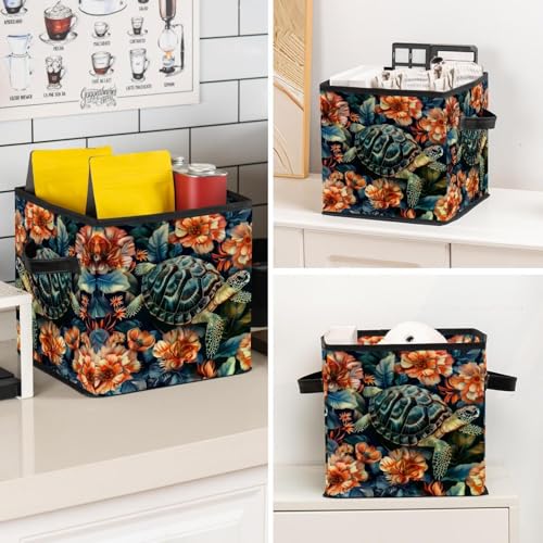 Panier de rangement pliable tissu Oxford 27,9 cm vêtements - 8