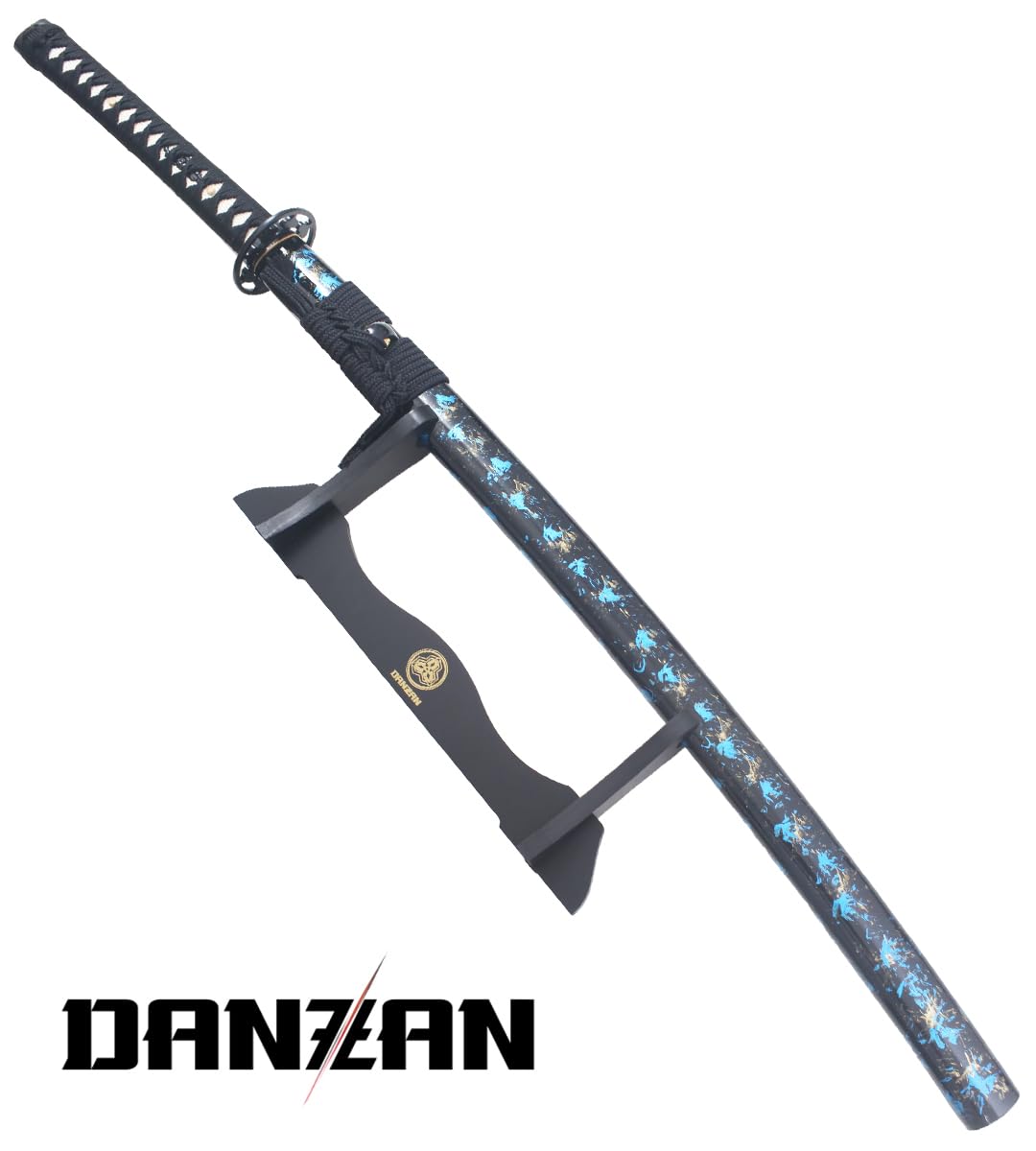 Danzan Katana Blue Moon - Sabre en Bois, Epee Entrainement Japonais - Lame Bois